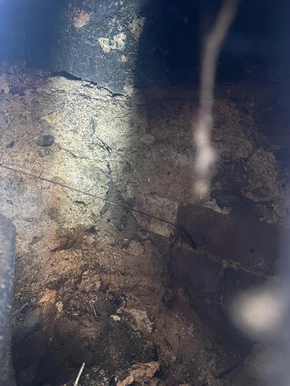 Floor area photographed during an asbestos removal project in Billingham