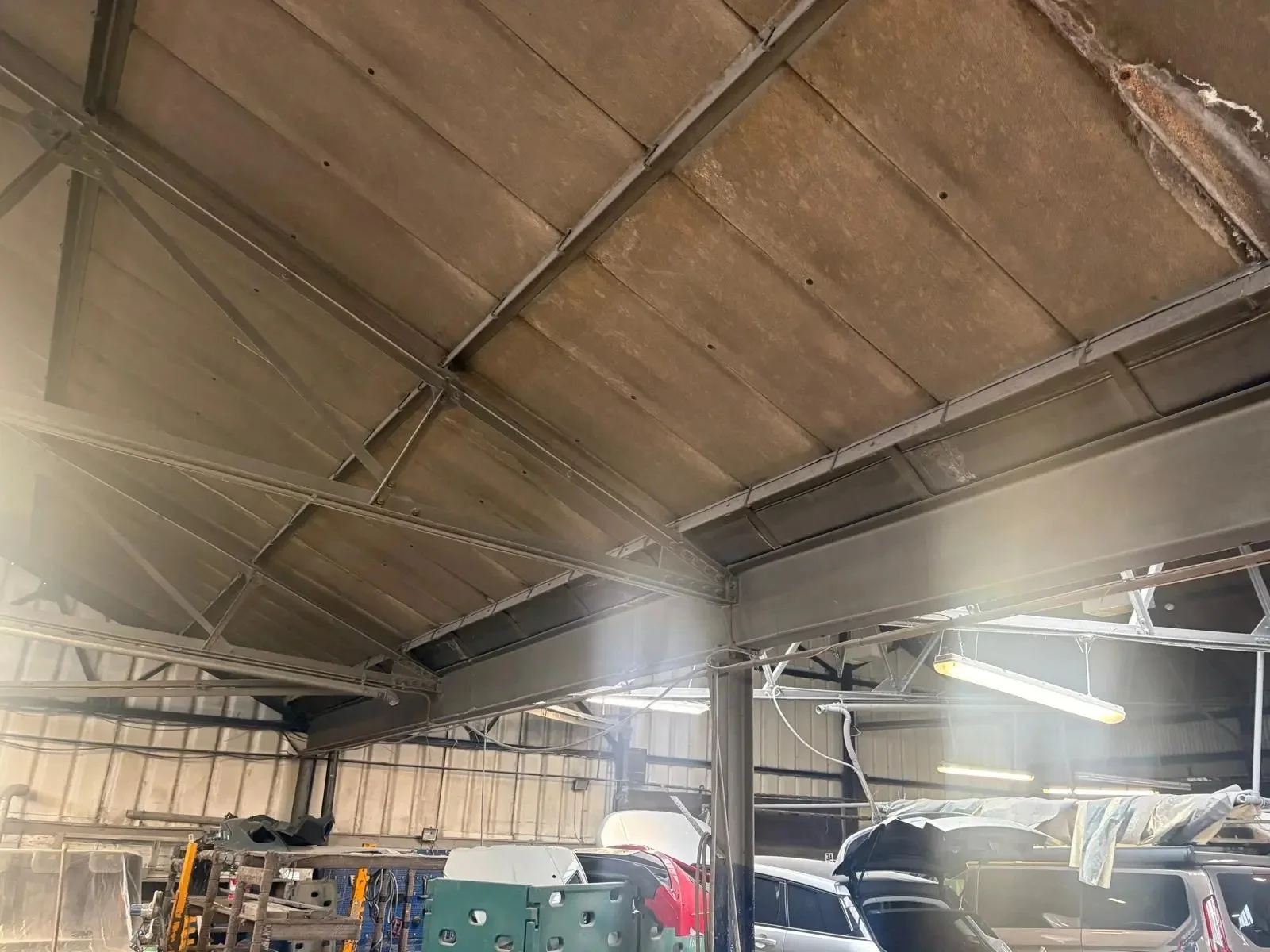 Commercial building interior used as asbestos pipe-insulation project context for Teesside